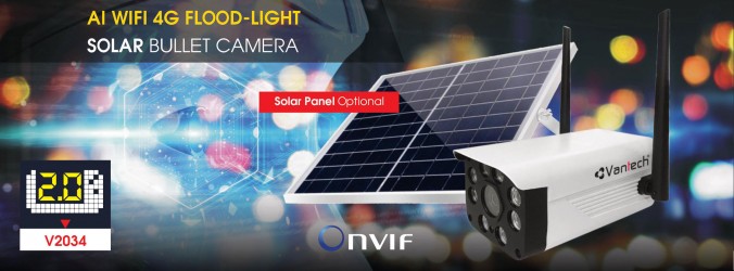 Camera AI Trí Tuệ Nhân Tạo Solar Wifi Sử Dụng Sim 4G Năng Lượng Mặt Trời