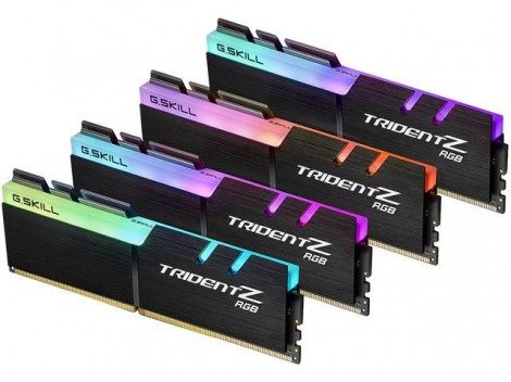 Ram GSkill TRIDENT Z RGB 32GB (4x8GB) DDR4 3200MHz (F4-3200C16Q-32GTZR)